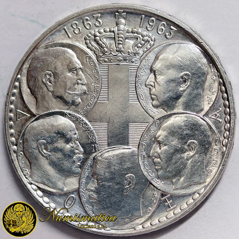 GRECIA 30 Dracme 1963 SPL Ag.835 18 g #4441