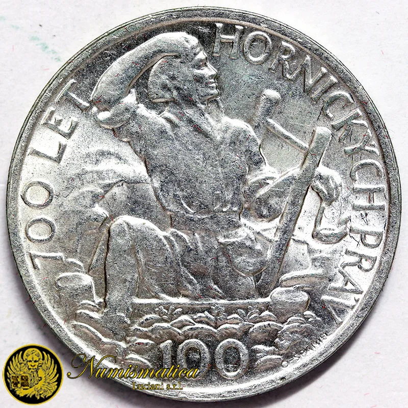 CECOSLOVACCHIA 100 Korun 1949 Jihlava Ag.500 14 g #1219