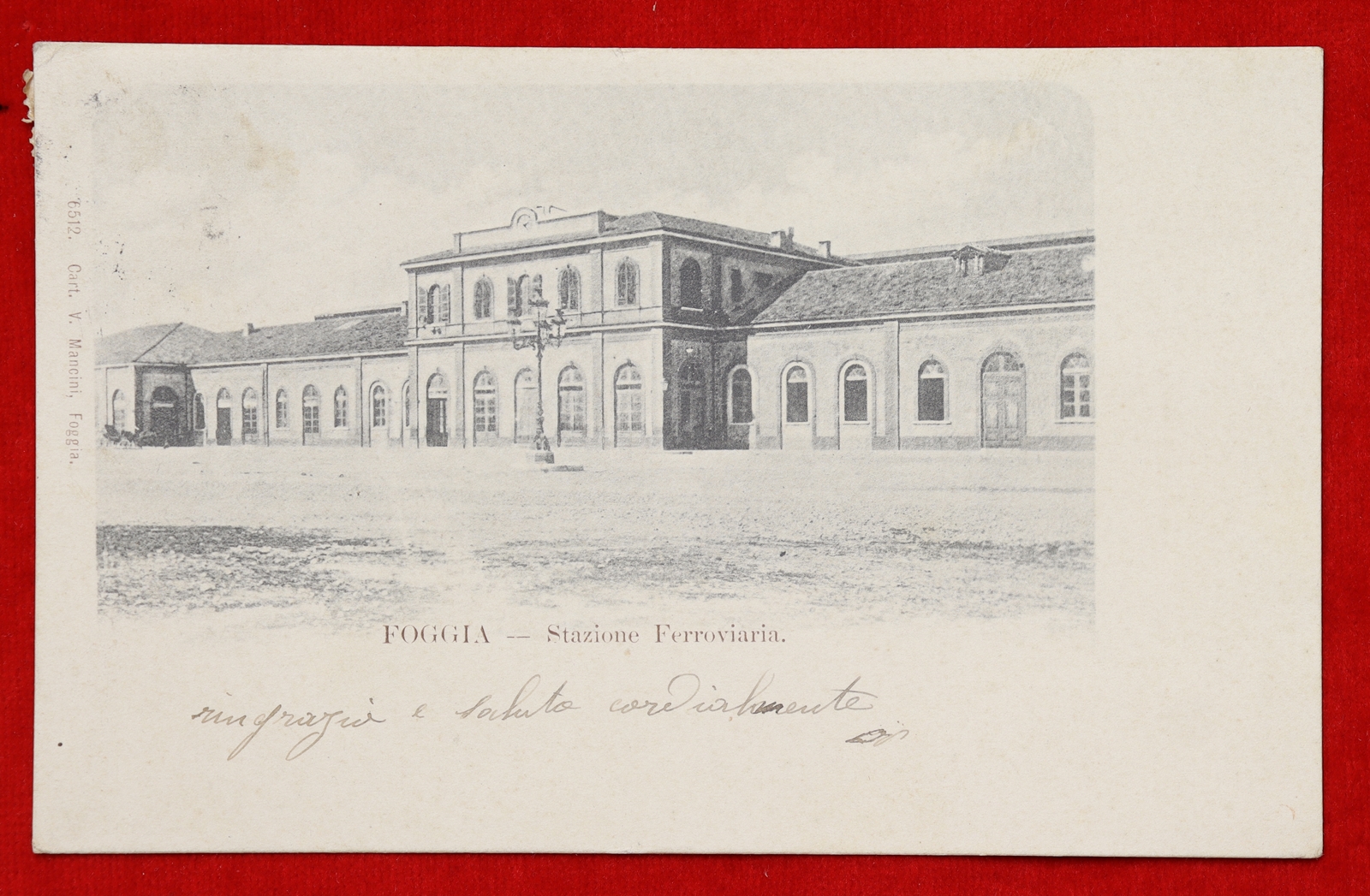 FOGGIA Stazione Ferroviaria viaggiata “900 f/p #19526