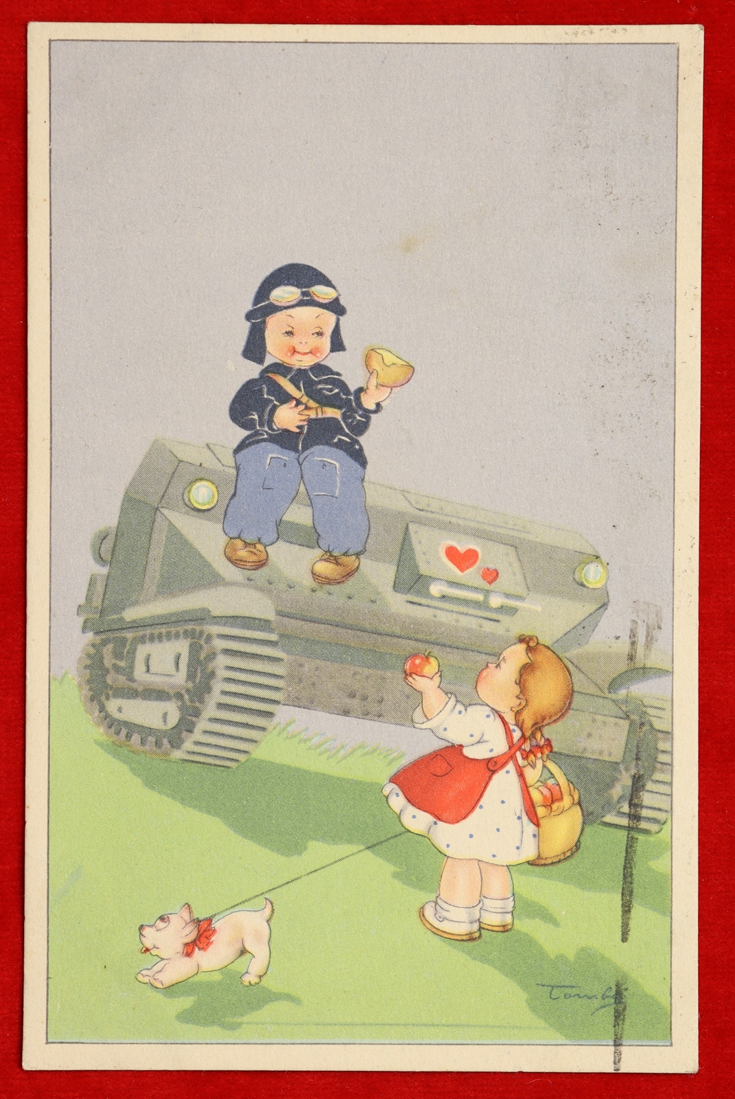 PROPAGANDA illustrata TOMBA Bambini viaggiata 1941 f/p #19524