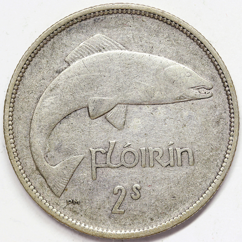 IRLANDA 2 Shillings 1940 Argento 750‰ 11,31 gr. #4879